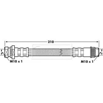 Flexible de frein BORG & BECK OEM 7701050073