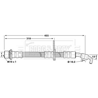 Flexible de frein BORG & BECK OEM 9094702798