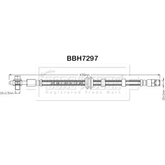 Flexible de frein BORG & BECK OEM 1H0611701B Flexible de frein BORG & BECK OEM 1H0611701B