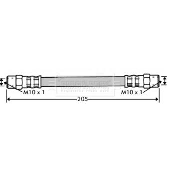 Flexible de frein BORG & BECK OEM 321611775B