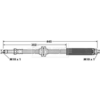 Flexible de frein BORG & BECK OEM 1328519