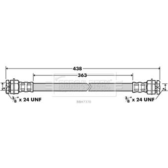 Flexible de frein BORG & BECK BBH7370