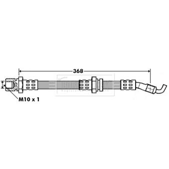 Flexible de frein BORG & BECK OEM 96404803