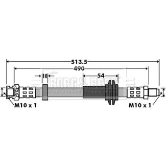 Flexible de frein BORG & BECK OEM 51725095