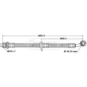 Flexible de frein BORG & BECK OEM 01464SJF000 Flexible de frein BORG & BECK OEM 01464SJF000