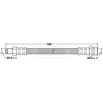 Flexible de frein BORG & BECK BBH7453