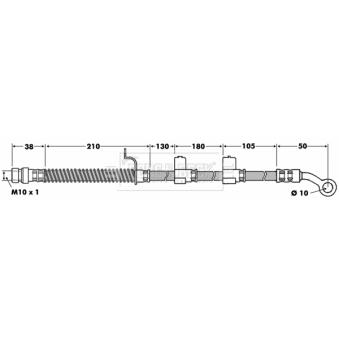 Flexible de frein BORG & BECK BBH7455