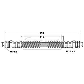 Flexible de frein BORG & BECK OEM 587373A000