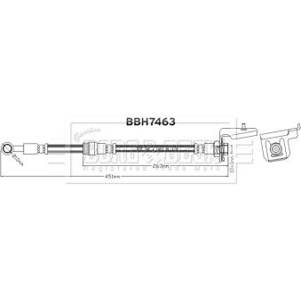 Flexible de frein BORG & BECK OEM 587322E010