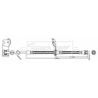 Flexible de frein BORG & BECK OEM 5873707300