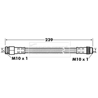 Flexible de frein BORG & BECK OEM 4806G5