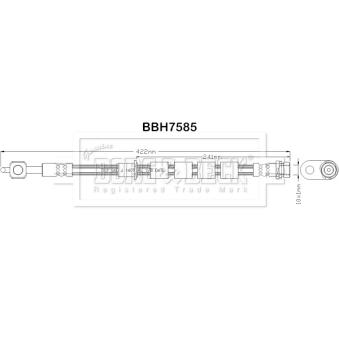 Flexible de frein BORG & BECK OEM 1514231