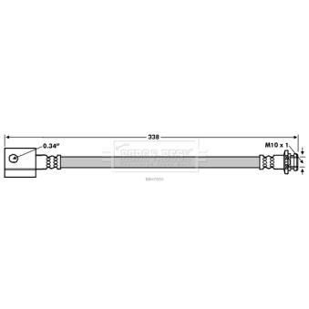 Flexible de frein BORG & BECK [BBH7650]