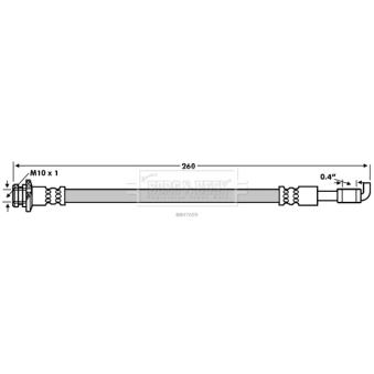 Flexible de frein BORG & BECK OEM 46210JD620