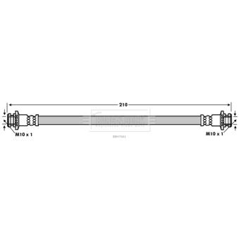 Flexible de frein BORG & BECK OEM 46210JD600