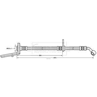 Flexible de frein BORG & BECK [BBH7680]