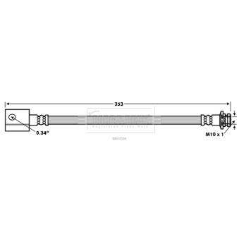 Flexible de frein BORG & BECK BBH7696
