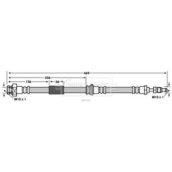 Flexible de frein BORG & BECK [BBH7699]