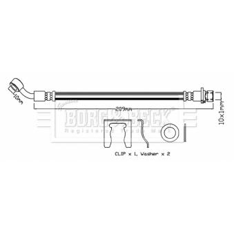 Flexible de frein BORG & BECK OEM 01466SAAJ51