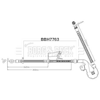 Flexible de frein BORG & BECK OEM 4806J3