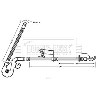 Flexible de frein BORG & BECK OEM 4806J4