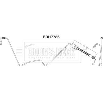Flexible de frein BORG & BECK OEM 6G912282AH