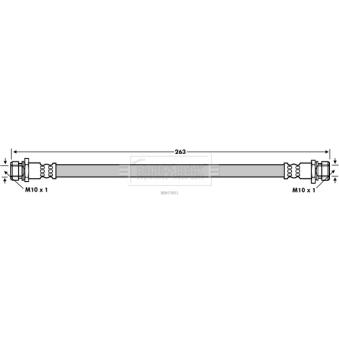 Flexible de frein BORG & BECK BBH7801