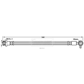Flexible de frein BORG & BECK OEM NA7543820A