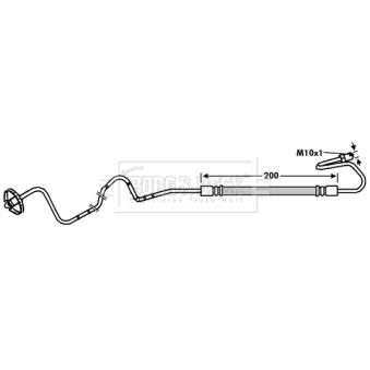 Flexible de frein BORG & BECK OEM 4886Z6 Flexible de frein BORG & BECK OEM 4886Z6