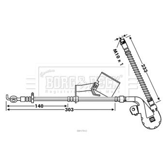 Flexible de frein BORG & BECK OEM 4806E5