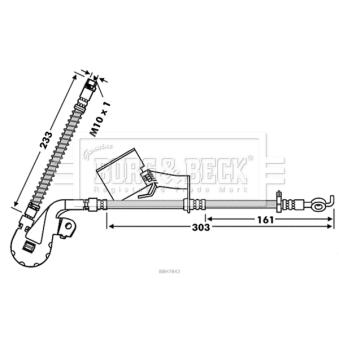 Flexible de frein BORG & BECK OEM 4806E6