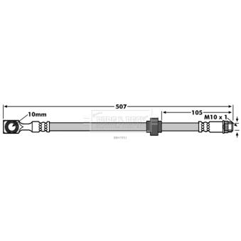 Flexible de frein BORG & BECK OEM 4806F5