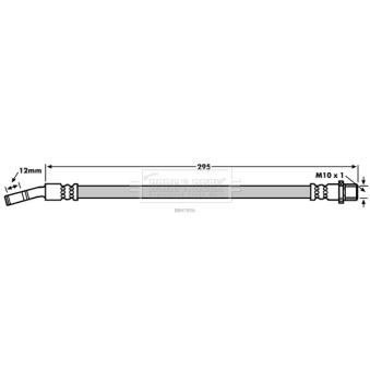 Flexible de frein BORG & BECK OEM 12841243