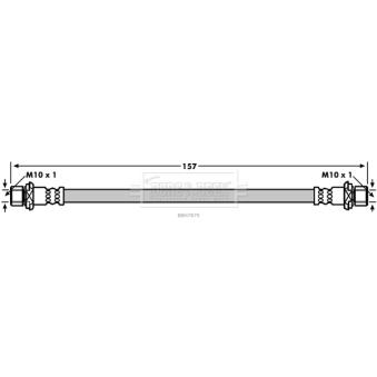 Flexible de frein BORG & BECK OEM 90947W2015
