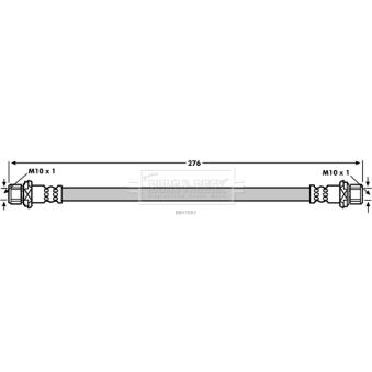 Flexible de frein BORG & BECK OEM 9094702C80