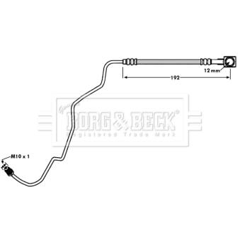 Flexible de frein BORG & BECK OEM 6Q0611764M Flexible de frein BORG & BECK OEM 6Q0611764M