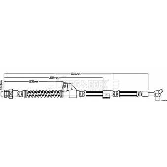 Flexible de frein BORG & BECK BBH7939