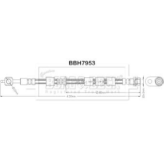Flexible de frein BORG & BECK OEM 1751661