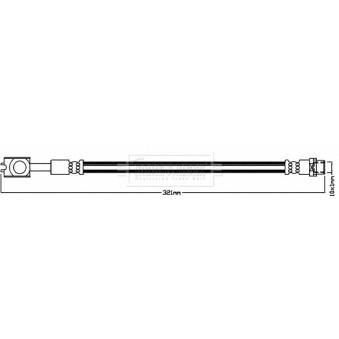 Flexible de frein BORG & BECK OEM 3B0611775