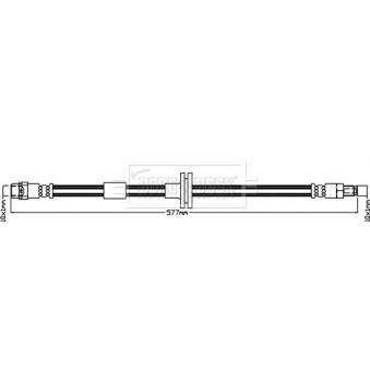 Flexible de frein BORG & BECK BBH7992