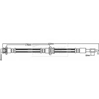 Flexible de frein BORG & BECK OEM 8971348301 Flexible de frein BORG & BECK OEM 8971348301