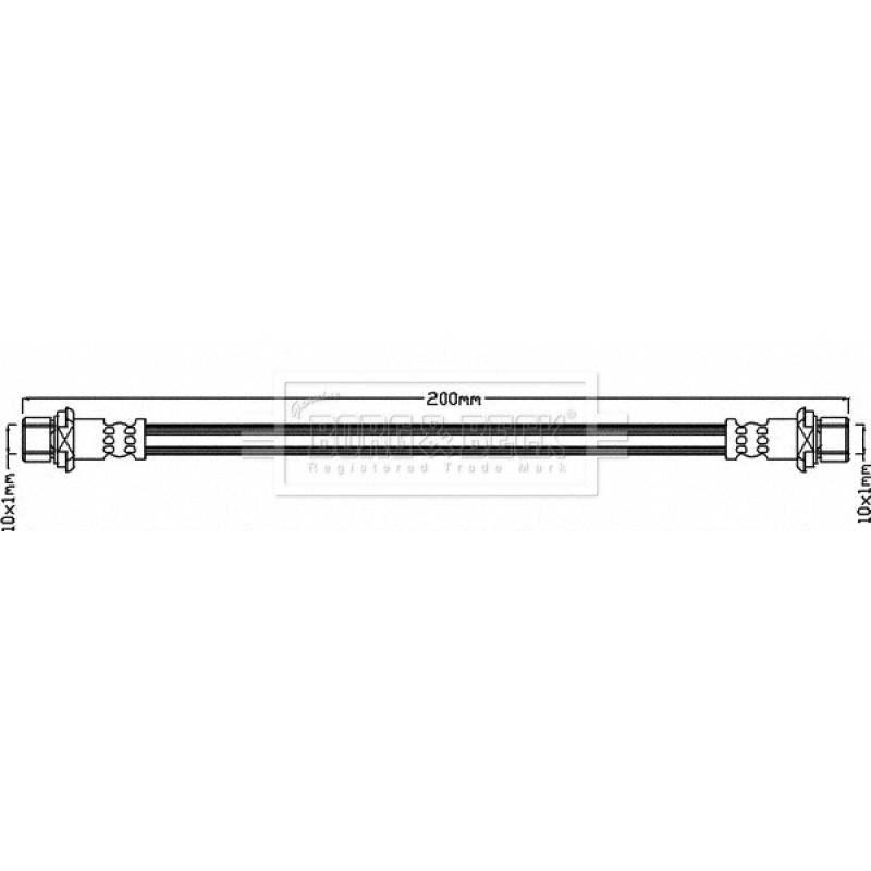 Flexible de frein BORG & BECK BBH8065 - Visuel 1