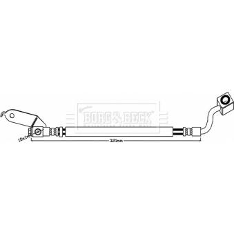 Flexible de frein BORG & BECK BBH8077
