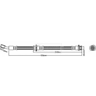 Flexible de frein BORG & BECK OEM 462101HJ0B