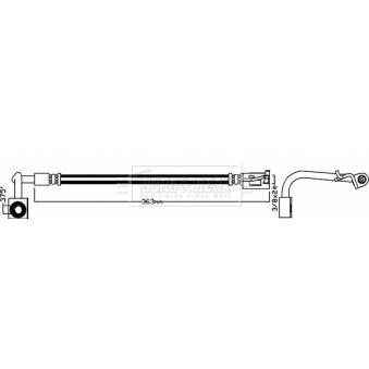 Flexible de frein BORG & BECK BBH8092