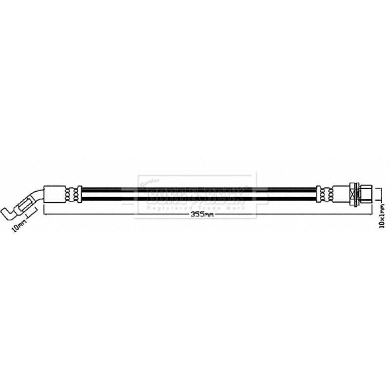 Flexible de frein BORG & BECK BBH8093 - Visuel 1