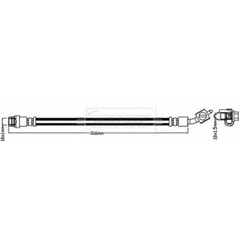 Flexible de frein BORG & BECK OEM 1510215