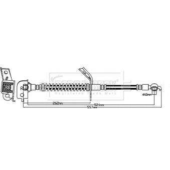 Flexible de frein BORG & BECK OEM 587322L000 Flexible de frein BORG & BECK OEM 587322L000