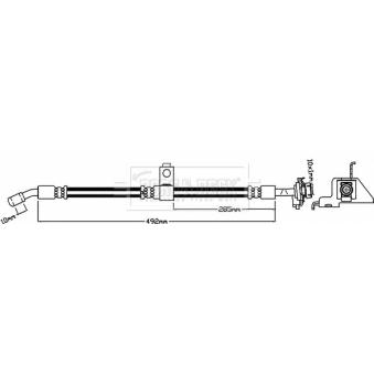 Flexible de frein BORG & BECK BBH8130