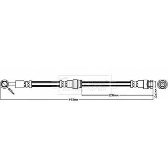 Flexible de frein BORG & BECK [BBH8133]